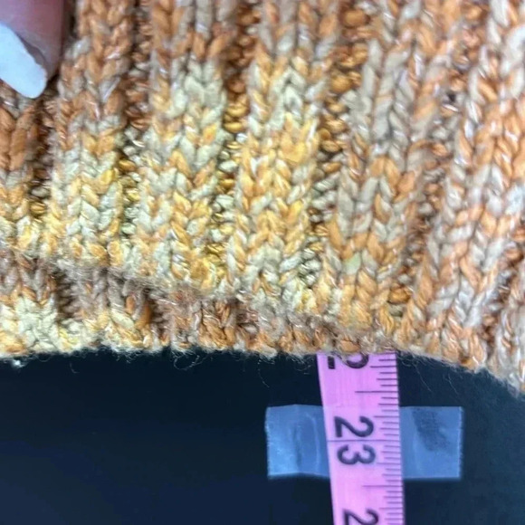 Goodthreads Chunky Cable knit cardigan,V-neck button down,camel marble color - Picture 8 of 12